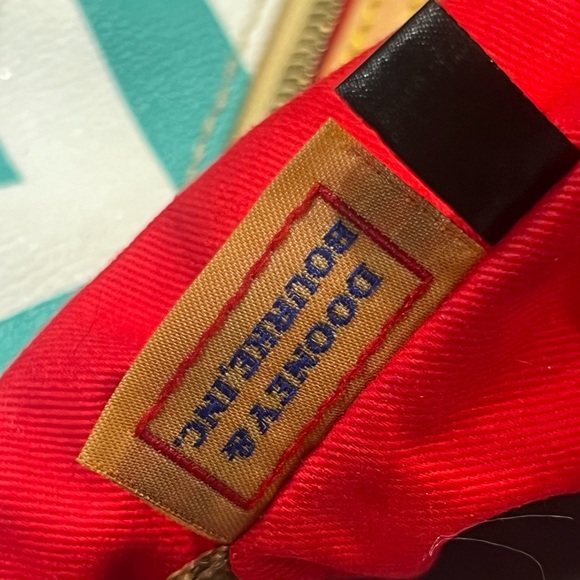 2 AUTHENTIC Dooney and Bourke Leather Blue Tote Purse Bundle - Picture 10 of 11